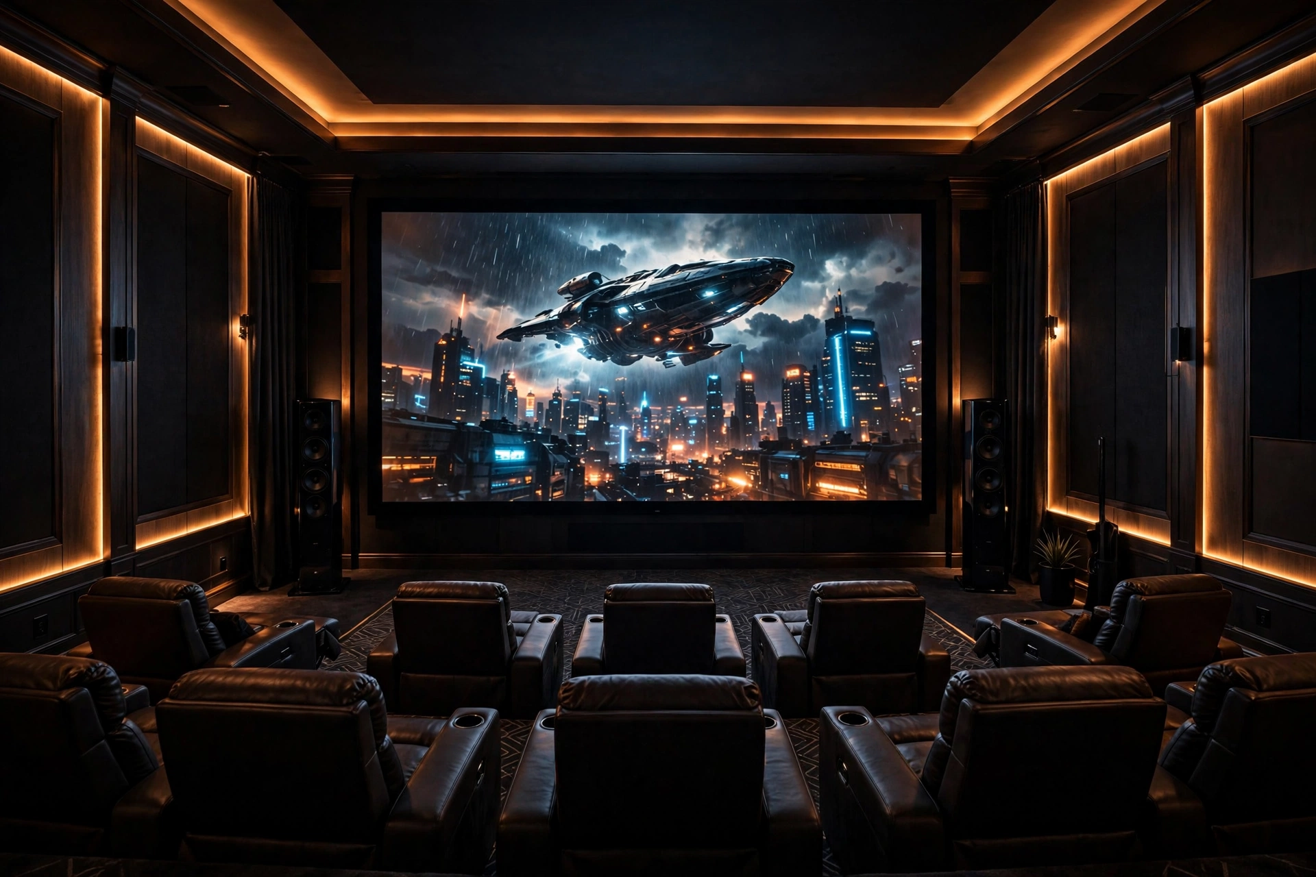 Home theatre media room