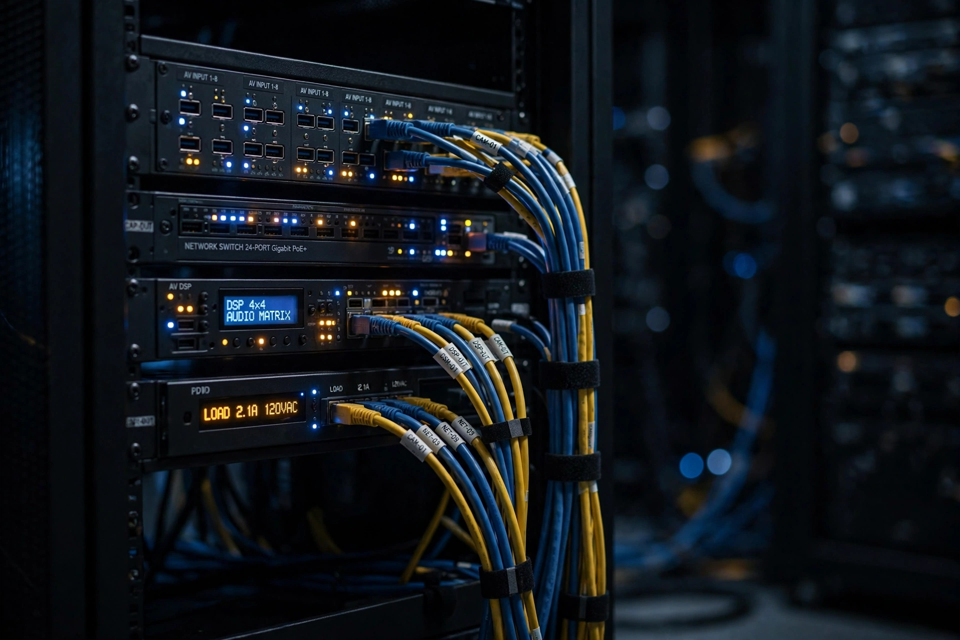 AV equipment rack