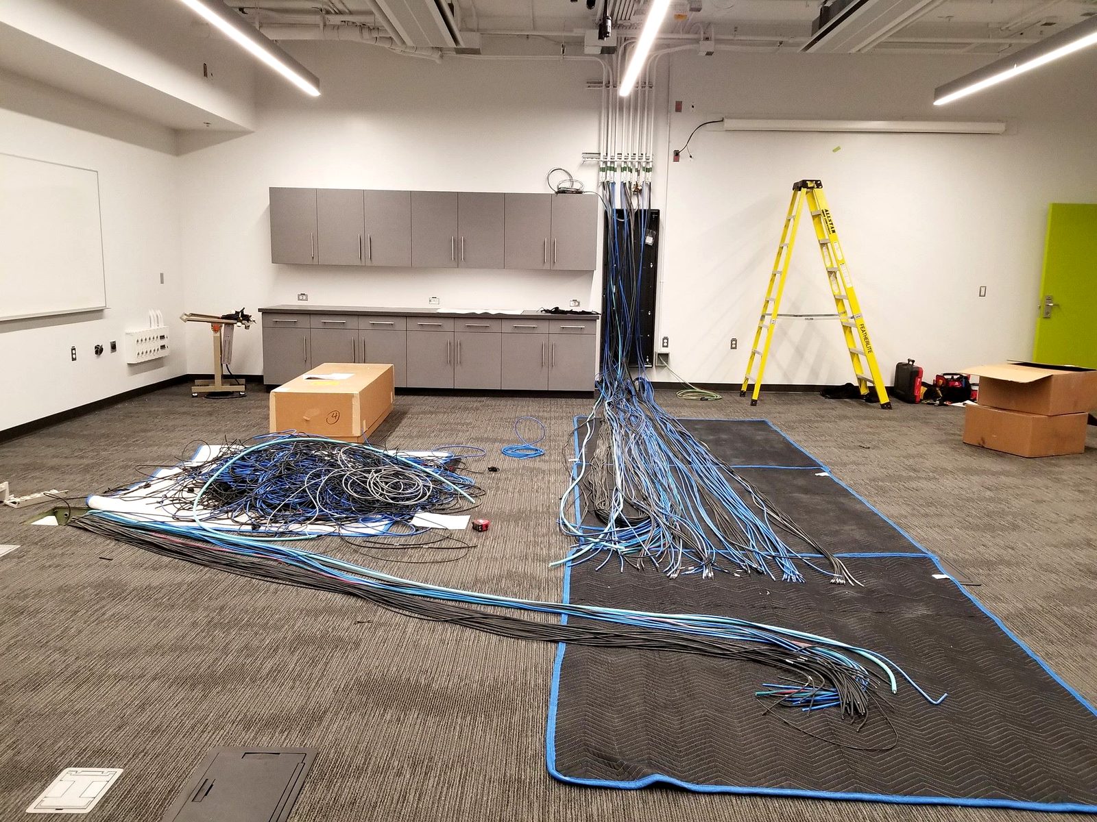 Network cabling pull