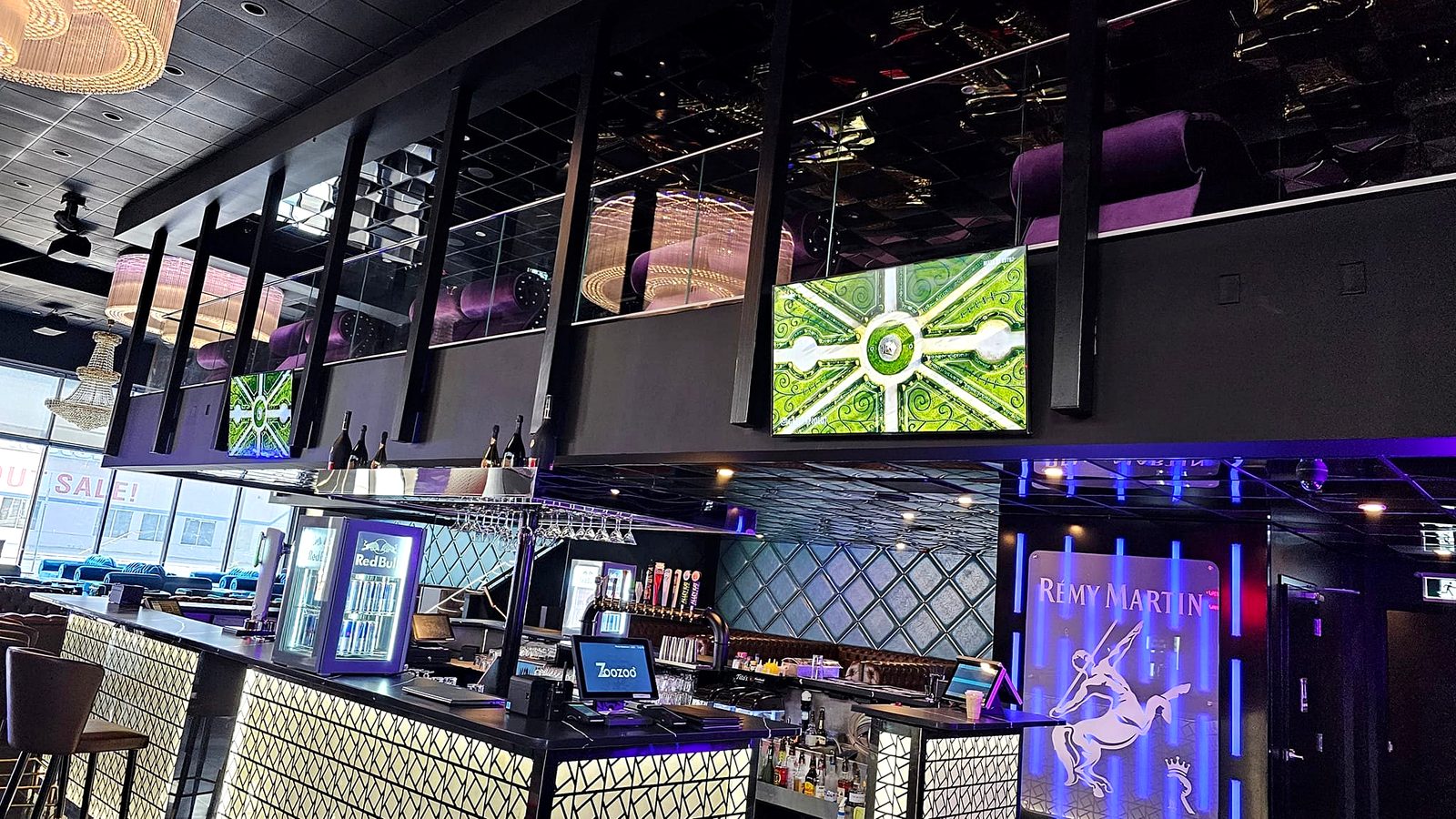 Finished nightclub bar