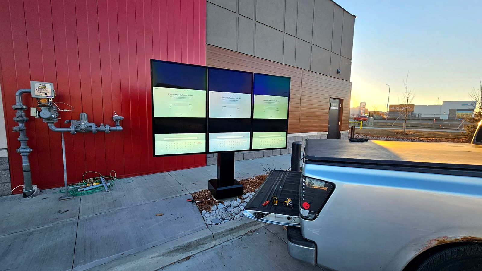 Drive-through digital menu boards