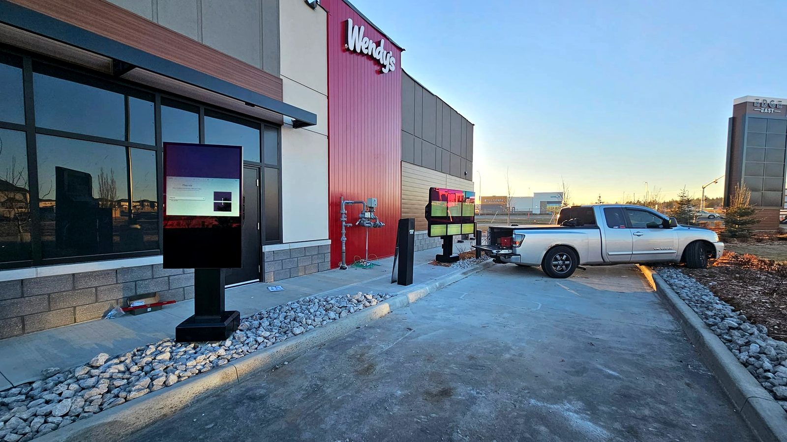 Wendy's drive-through menu install