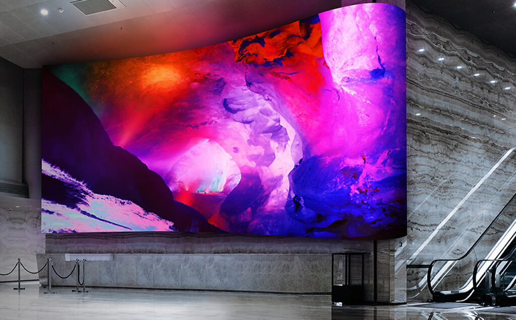 LED video wall installation Edmonton Alberta - commercial display