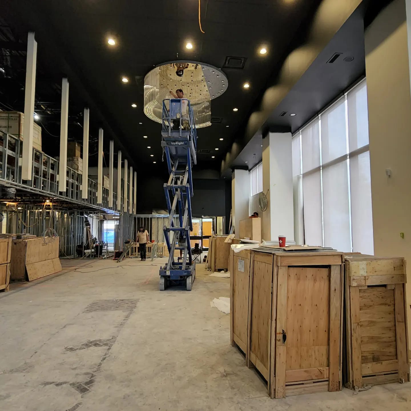Home theater projector room