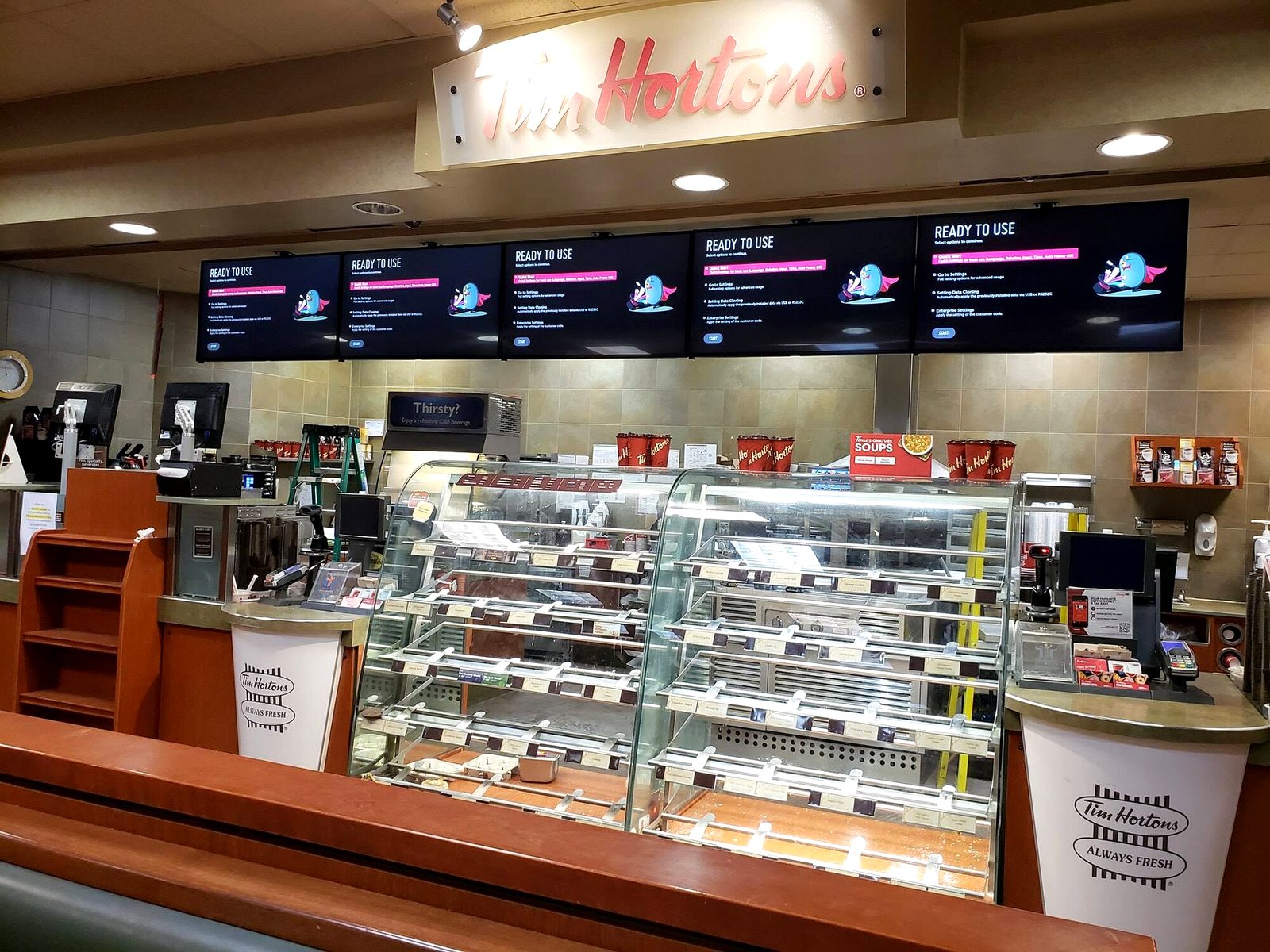 Tim Hortons digital menu boards